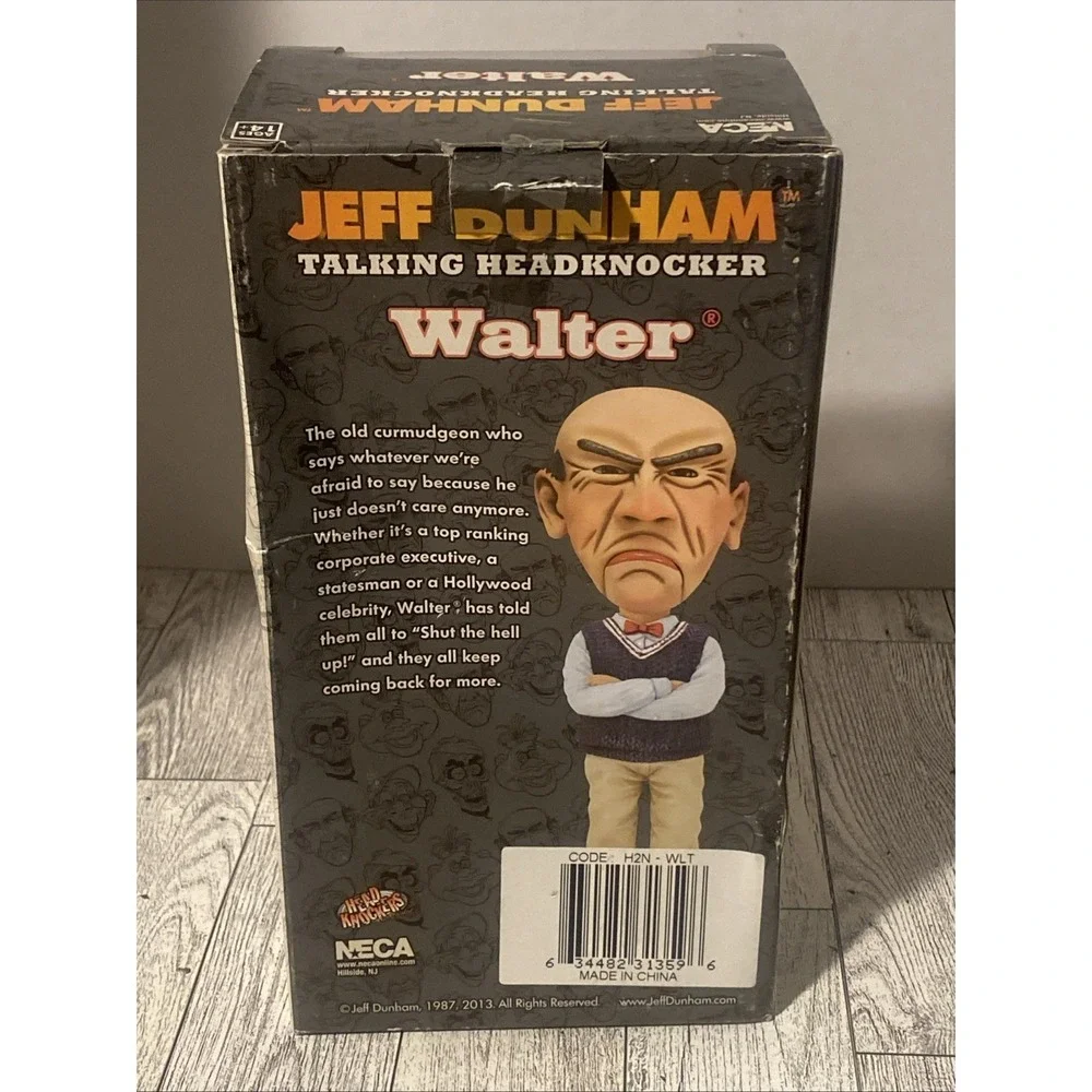 Jeff Dunham Walter Talking Headknocker Bobblehead OPEN BOX NEW BATTERIES